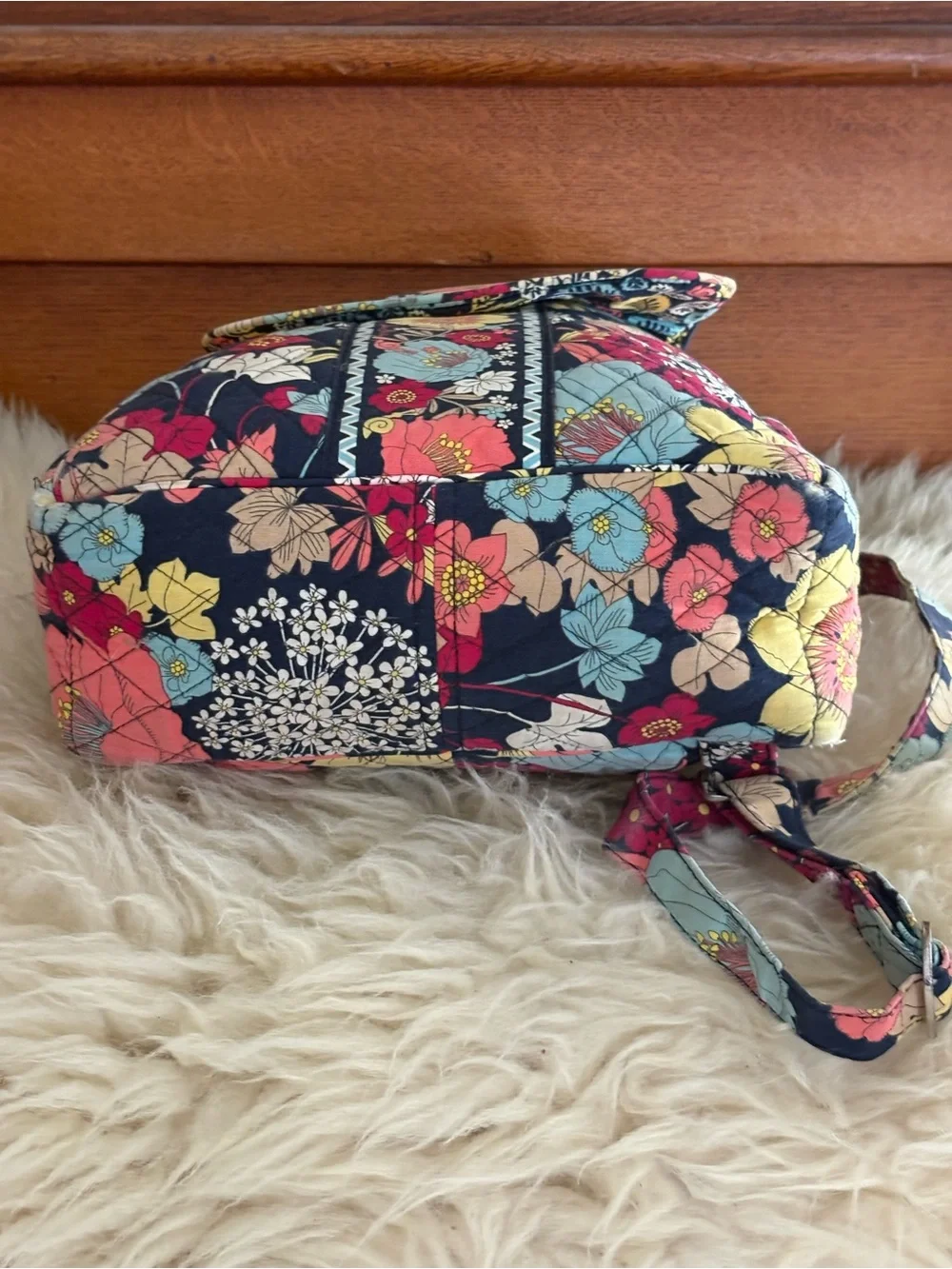 Vera Bradley ‘Happy Snails’ Quilted Floral Mini Backpack